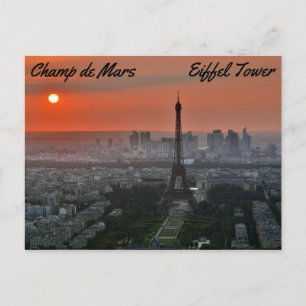 Carte Postale Champ de Mars, Tour Eiffel