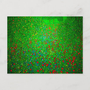 Carte Postale Champ de pavot Gustav Klimt
