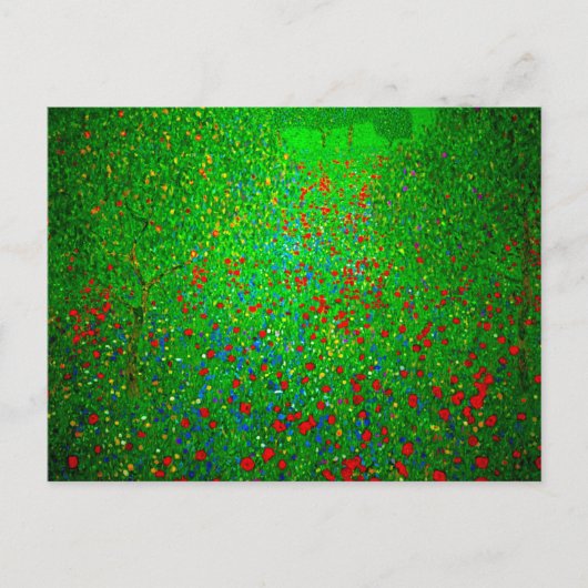 Carte Postale Champ de pavot Gustav Klimt (Devant)