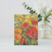 Carte Postale Champ de pavot oriental (Debout devant)