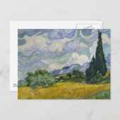 Carte Postale Champ de roues avec cyprès (Devant / Derrière)