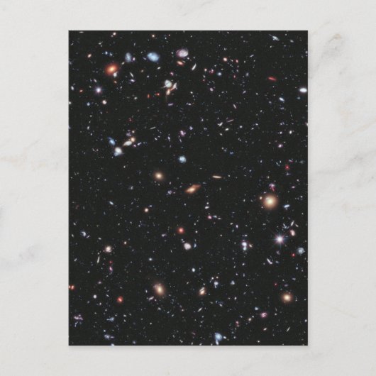 Carte Postale Champ de télescope spatial Hubble Galaxies (Devant)