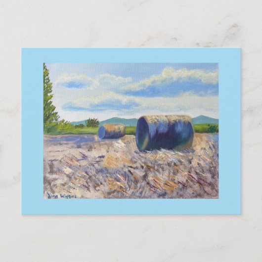 Carte Postale Champ Pays (Devant)
