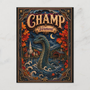 Carte Postale Champ Vermont Popcut Légendes