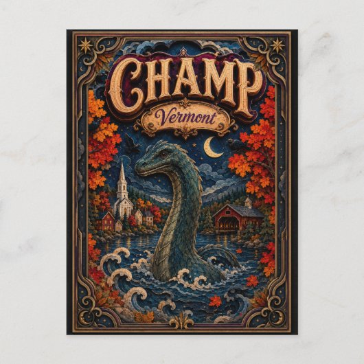 Carte Postale Champ Vermont Popcut Légendes (Devant)