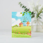 Carte Postale champ vert (Debout devant)