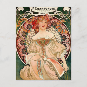 Carte Postale Champagne caca - Art nouveau