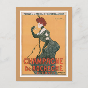 Carte Postale Champagne De Rochegre Boissons Vintages Et Art