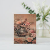 Carte Postale Champagne et Rose (Debout devant)