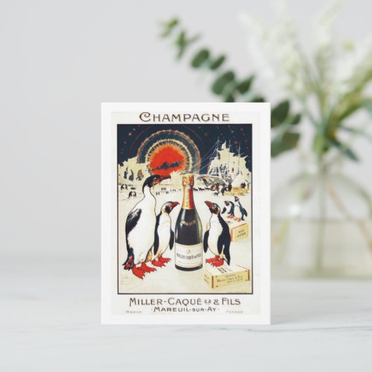 Carte Postale Champagne Miller-Caque & Fils (Debout devant)