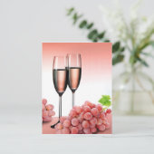 Carte Postale Champagne rose (Debout devant)