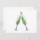 Carte Postale Champagne shamrock (Devant / Derrière)