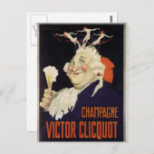 Carte Postale Champagne vintage (Devant / Derrière)