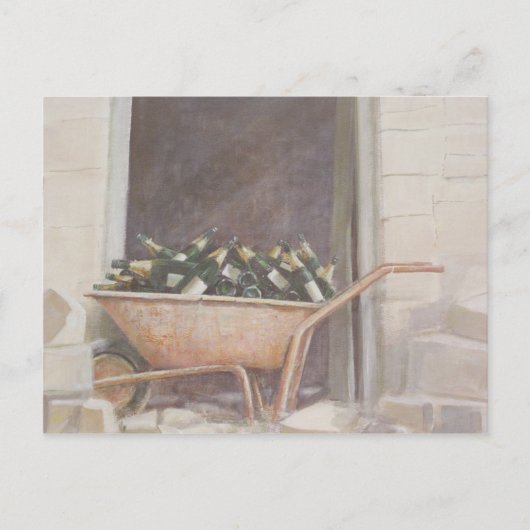 Carte Postale Champagne Wheelbarrow 1985 (Devant)