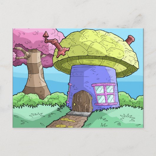 Carte Postale champignon (Devant)