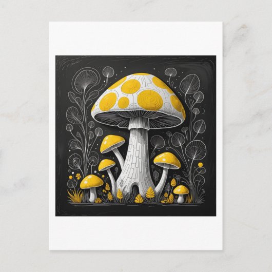 Carte Postale Champignon (Devant)