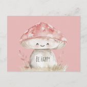Carte Postale Champignon être heureux (Devant)
