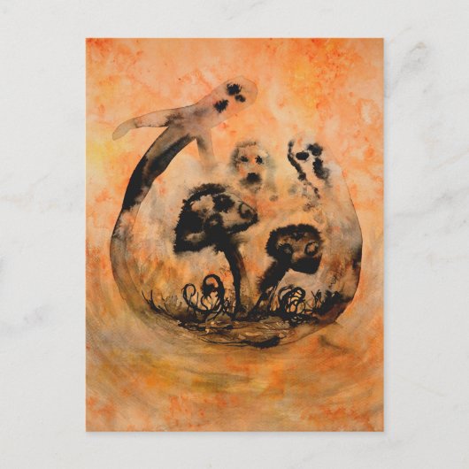 Carte postale Champignon Fantôme (Devant)