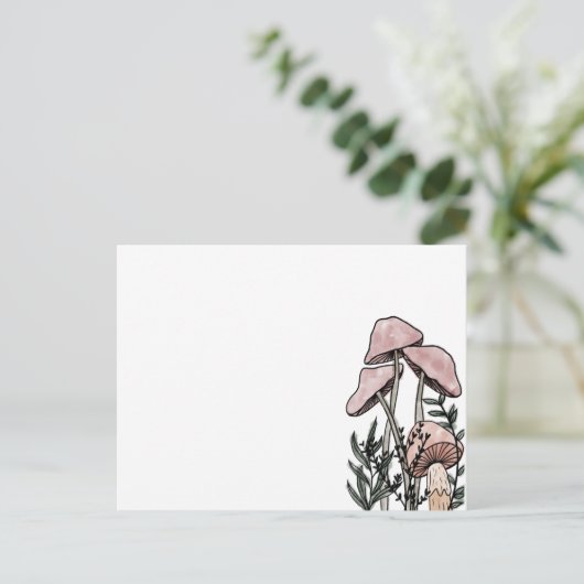 Carte Postale Champignons  (Debout devant)