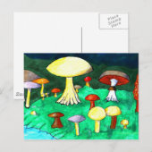 Carte Postale Champignons (Devant / Derrière)