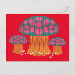 Carte Postale Champignons Amanita Rouge Thunder_Cove