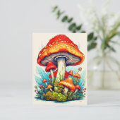 Carte Postale Champignons de forêt sauvage (Debout devant)