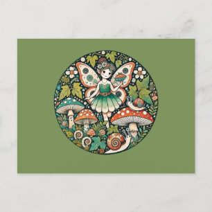 Carte Postale Champignons des champignons des fées Fées Fungus