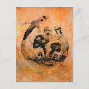 Carte postale Champignons fantômes