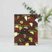 Carte postale Champignons rouges (Debout devant)