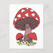 Champignons rouges mignons
