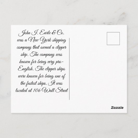 Carte Postale Champion Clipper (Dos)