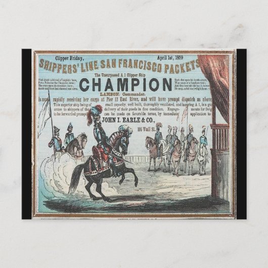 Carte Postale Champion Clipper (Devant)