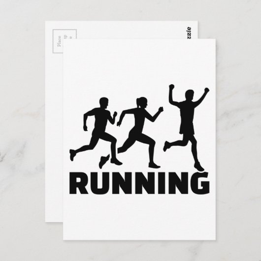 Carte Postale Champion de course (Devant / Derrière)