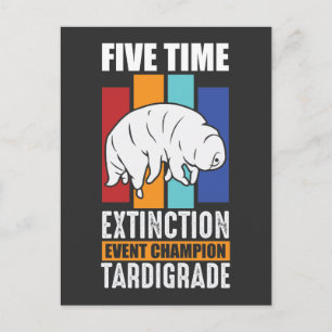 Carte Postale Champion de l'événement Tardigrade Water Bear Exti