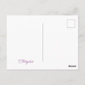 Carte Postale Champion de poule pourpre et bleu (Dos)