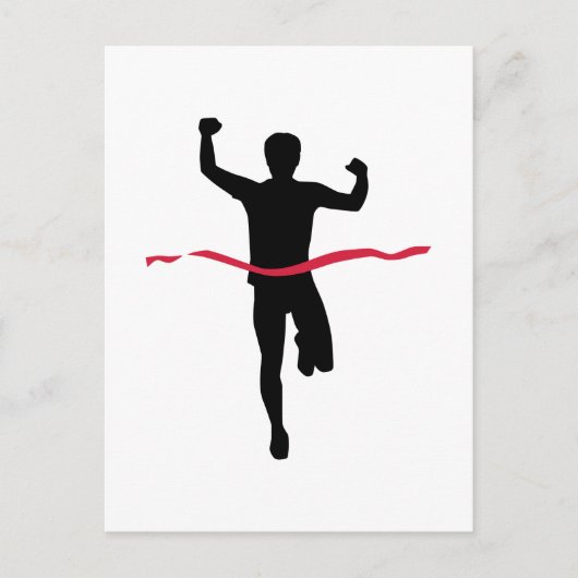 Carte Postale Champion du marathon (Devant)