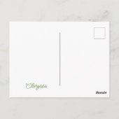 Carte postale Champion du poulet vert et Brown (Dos)