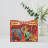 Carte Postale Champion Sword Swallower (Debout devant)