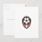 Carte Postale championnat de football (Devant / Derrière)