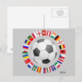 Carte Postale Championnat d'Europe de football 2016 (Devant / Derrière)