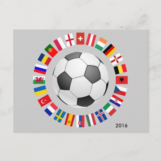 Carte Postale Championnat d'Europe de football 2016 (Devant)