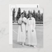 Carte Postale Champions de tennis féminin, 1913 (Devant / Derrière)