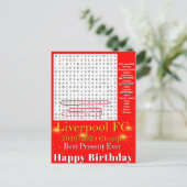 Carte Postale Champions Liverpool FC 2020 (Debout devant)