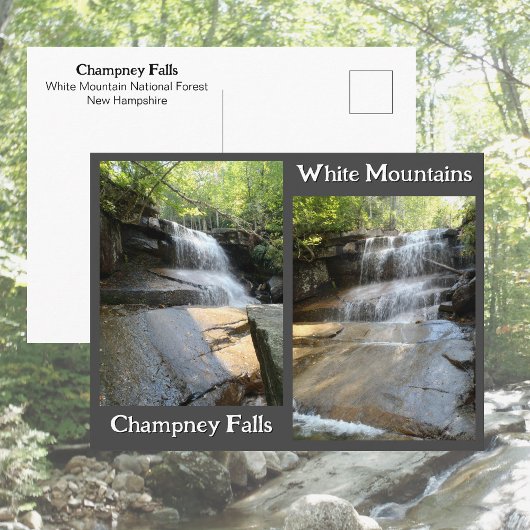 Carte Postale Champney Falls White Mountains Waterfall NH Photos