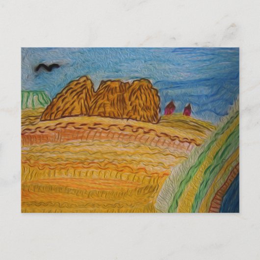 Carte Postale Champs abondants (Devant)