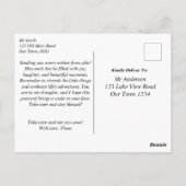 Carte Postale Champs automnaux automne aquarelle paysage bien so (Dos)