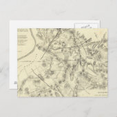 Carte Postale Champs de bataille devant Nashville (Devant / Derrière)