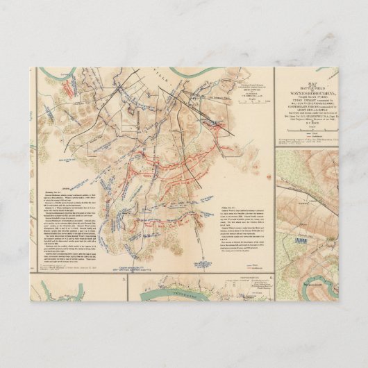 Carte Postale Champs de bataille Nashville, Tenn (Devant)