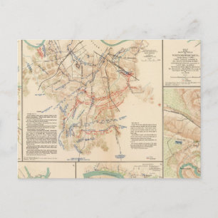 Carte Postale Champs de bataille Nashville, Tenn