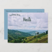 Carte Postale Champs de café à Jacmel Bay Haïti (Devant / Derrière)